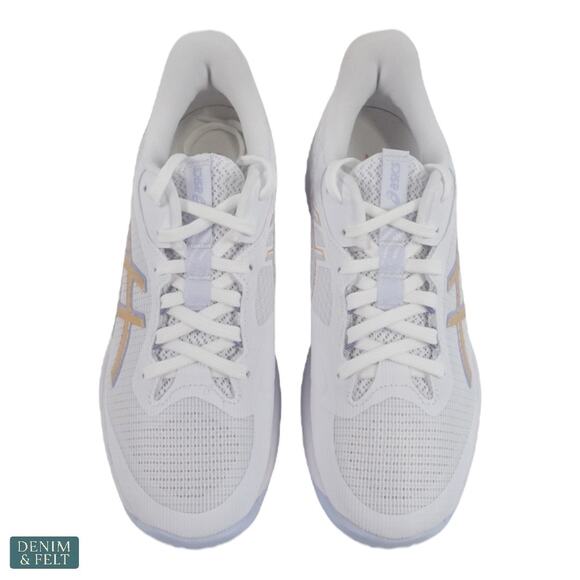 ASICS Netburner Ballistic FF 4 White Champagne Women’s Wide 8.5 Volleyball NEW - Picture 9 of 15